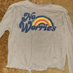 No worries cropped long sleeve